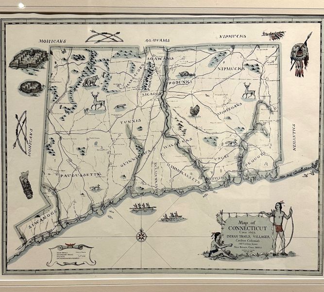 Map of Connecticut Circa 1625